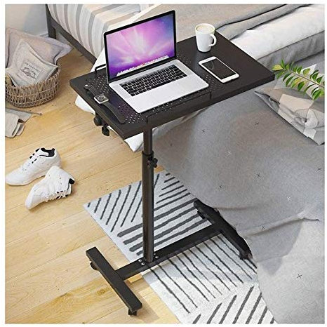 JXIPANUL Nachttisch, C-förmiger Sockel, Laptop-Schreibtisch, Home-Office, Betttablett, Betttisch, Lazy Bedside Laptop Table Desktop, multifunktional und praktisch, leicht und flexibel, Roll