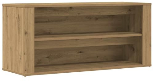 Banc à chaussures chêne artisanal 100x35x45cm bois d ingénierie
