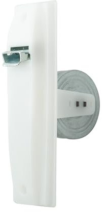 IdeaGenesis - Recogedor persiana para Empotrar en Obra | Enrollador persiana con Muelle Tensor Duradero | Sistema Universal (Blanco Sin Cinta, Grande)