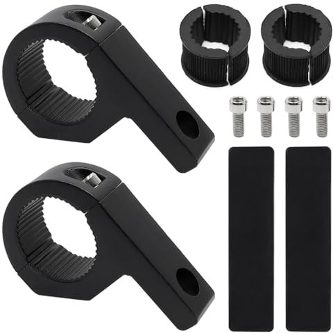 GYSRXS 25-35MM Soporte de Montaje de Barra de Luz Universal 2 Piezas Soporte Luces Auxiliares Moto Soporte Foco Led para Vehículos Todoterreno,Coche,Camiones,Moto