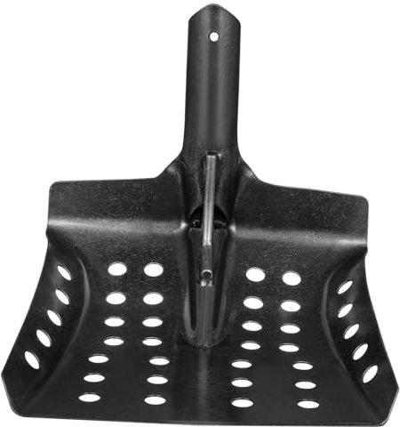 BESPORTBLE Pala De Filtrado Resistente De Anticorrosión para Limpieza De Alcantarillado y Pozos Pala Tamiz con Orificios Perforados para Uso Pesado Jardinería y Drenaje