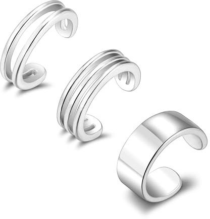 ALEXCRAFT Ear Cuff Ohrclips Set Helix Manschette Conch Creolen für Damen | Edelstahl Ohrclips Set Ear Cuff Ohrclips Ohne Ohrloch Fake Pircing Ohrringe Zircon Chunky Breit Klein Creolen Ohrklemme Set