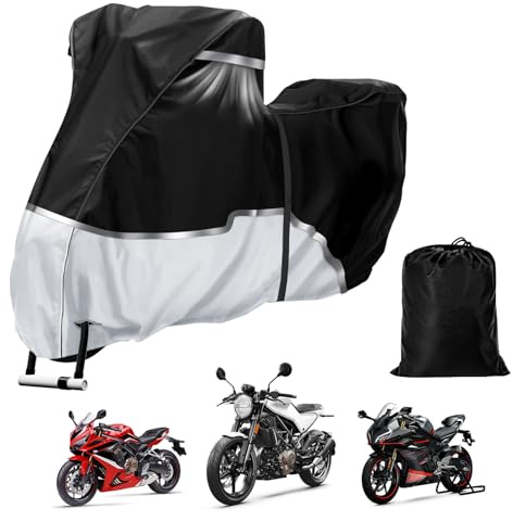 Funda para motocicleta adecuada para Honda Adventure Model, Africa Twin CRF1100L/NC750X/CB500X, impermeable 600D Oxford lona interiores y exteriores, protección contra la nieve,la lluvia y el polvo UV