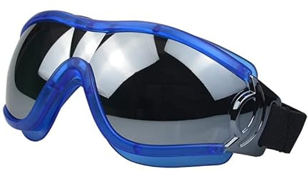 Hundebrille Für Großer Hunde UV-Schutz Haustier Sonnenbrille Verstellbare Winddichte Staubdichte Anti-Nebel Outdoor Augenschutz (Blau)