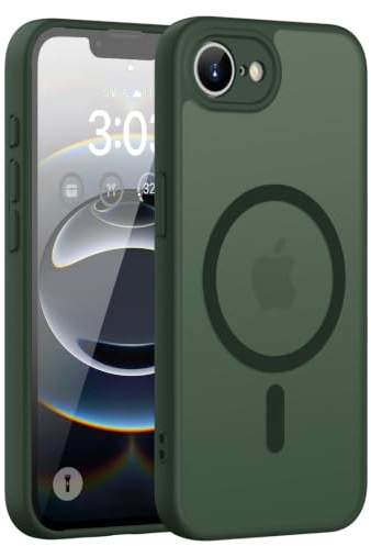ORDA für iPhone 17e / 16e Hülle, Kompatibel mit MagSafe, Grün | Vollständiger Kameraschutz, Stoßfest Kratzfest Haltbarkeit, Transluzente Rückseite, Matt Magnetische Handyhülle