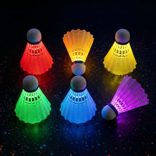 Federbälle Nylon Badminton Bälle, Langlebige Badminton Bälle, Federball Set Badminton Bälle, Nylon Sport Badminton, Hochwertige Nylon Federbälle Speed für Draußen, Freizeit, Einsteiger, Übung