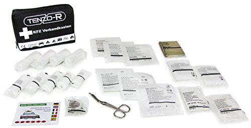 Carparts-Online 19704 Erste Hilfe Auto KFZ Verbands Tasche Verband Kasten schwarz DIN13164