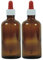 Viva Haushaltswaren 10 Brown Glass Apothecary Bottles, Glass, brown, 100 ml