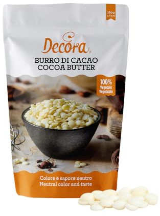 Decora 9262080 Confezione da 160 G Burro Di Cacao In Gocce