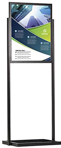 DISPLAY SALES Eco Plakatständer doppelseitig DIN A1 schwarz einreihiger Posterständer