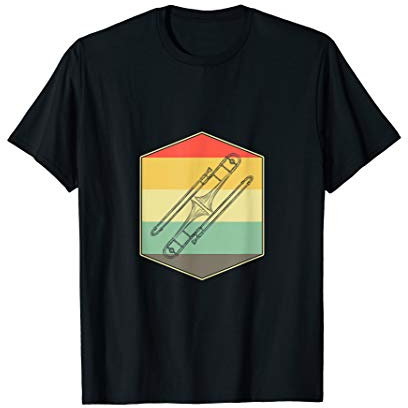 Jazz Musik Retro Posaune T-Shirt