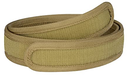 IDOGEAR Krokfoder inre taktiskt bälte 3,8 cm bredd för taktiska bälte pistolbälten män (khaki, stor för midja 96–102 cm)