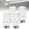 AVCXEC Termostato Válvula para Radiadores, 4 PCS Válvula Termostática Radiador, M30 x 1,5 Válvula de Radiador, Cabeza Válvula de Termostato para Oficina en Casa