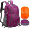 ONETOALL Wanderrucksack Damen, Fahrradrucksack 20L, Tagesrucksack Outdoorrucksack Sportrucksack mit Regenschutz und Geldbörse, für Camping Reisen Wandern Tagestour, schwarz/rosa