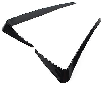 Nebelscheinwerferabdeckung 1 Paar Glänzend Schwarzer ABS-Kunststoff Auto-Frontstoßstange Nebelscheinwerfer-Lampenabdeckung Dekorationsverkleidung Für VW Für Golf 7 GTI 2013-2016 Nebelscheinwerfergitte