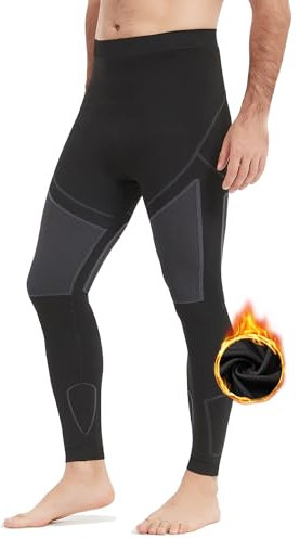 NOOYME Lange Unterhosen Herren Thermohose Herren warme Unterhose Männer Lang Thermounterwäsche Herren Funktionsunterwäsche Skiunterwäsche Thermo Unterhose Herren Leggings Herren für Winter Sport