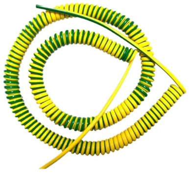 Gewundene Spirale 11AWG 4mm Platz Verlängern Netzkabel Spirale Zug Draht Kabel Erdung Frühling Draht Control Single Core Spanndraht(8 meters)