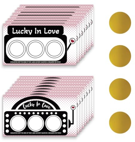 PLIGREAT 120er Pack Rubbellose mit 360 Stück Aufklebern Blanko Geschenk Rubbellose Karten Lustige Spielautomat Lotterie Muster Rubbelkarte DIY Rubbellose Preise für Geburtstag Hochzeit Zubehör