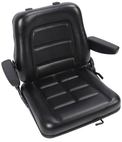 Siège de Tracteur Chenille Ergonomique, Confort amélioré, Siège de Chariot élévateur pour Tondeuse, Chargeuse Compacte, Pelle Rétro, Pelle, Bulldozer