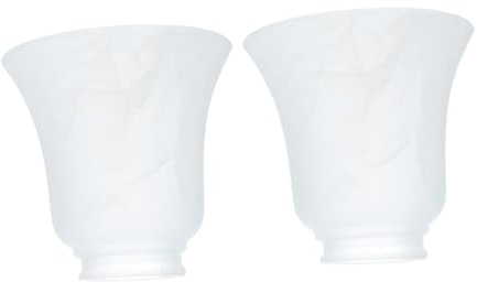 Homoyoyo 2 Stück Lampenschirme Aus Glas E27 Milchglas Lampenabdeckung Deckenleuchte Wandlampe Lichtabdeckung Für Wohnzimmer Und Schlafzimmer