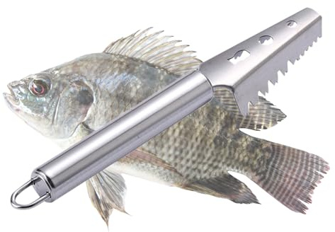 Attrezzo per Squamare Pesce | Raschietto Squamapesce | Raschietto Acciaio Inossidabile Per Chef Cucina Famiglia Preparazione Frutti Di Mare Campeggio