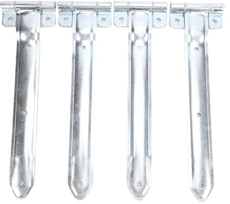 NOENNULL 4Pcs 16in Remorque Porte Charnière En Métal Offset Sangle Charnières Porte Latérale Remorque Fermée Offset Bent Charnière pour Cargo Utility RV