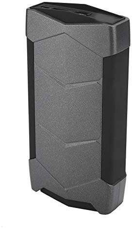 HELEVIA Démarreur de Saut 12000mAh, Batterie Externe Compacte à Charge Rapide avec Lumières LED, pour Urgence de Voiture, étanche et Anti-poussière