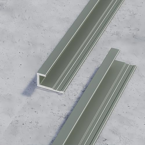 Coayuou Baguette De Finition Profilé Aluminium Baguette De Carrelage en C 100cm* 3 Pièces Profil Carrelage Idéale pour Finition Précise Et Élegante des Bords De Carrelage(Gungrau,12.5mm)
