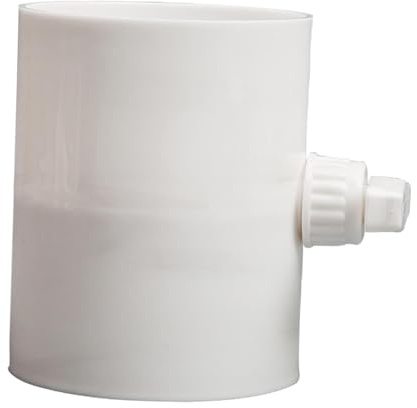 SiaBiced Registre de Débit D'air Manuel pour Conduit, Régulateur de Volume, Registre de Ventilation En PVC, Clapet Anti-retour, Registre Rond, Installation, Diamètre Intérieur 150 Mm