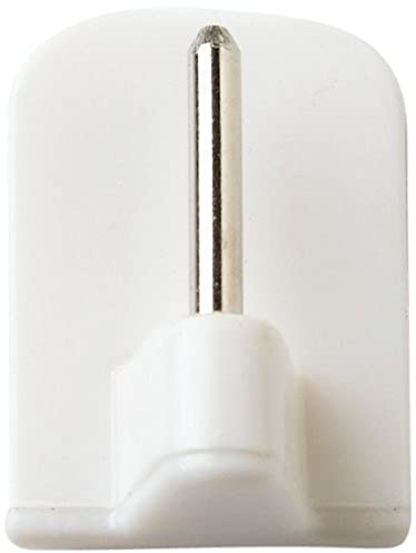 Merriway BH00114 Gancio Autoadesivo di Sostegno Generale, Bianco, Set di 10 Pezzi