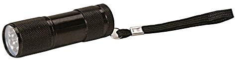 Thirsty Rhino Cahaya Black Light 9 UV LED Premium Handheld Flashlight Ultraviolet Pet Dog and Cat Urine Stain Finder with AAA Batteries (Set of 1)