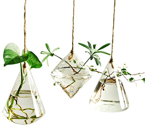 Propagation Station, Plants Terrarium, Plants Lover Gifts for Women,Plant Cutting Holder Home décor,Gifts for Women,House Warming New Home-3 Geometric Shape