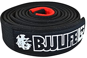 Combat Corner BJJ Life Pearl Weave BJJ Belt Black A2