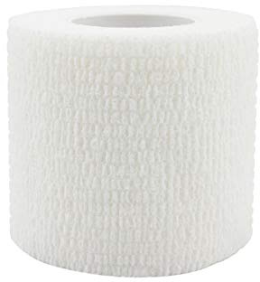 Risscly Weiß 5cm cohesive Bandage,selbsthaftende fixierbinde verband bandage mullbinden selbsthaftend bandagen 12 Rollen