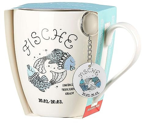 Ritzenhoff & Breker Tasse Jumbo Astro Signe du Zodiaque - Jumbotasse 650 ML Fische