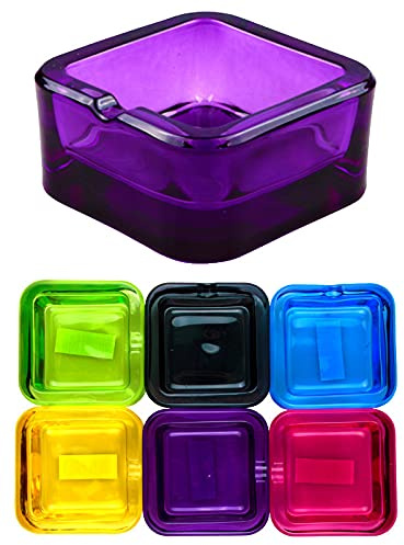 Champ Small Square Glass Ashtray