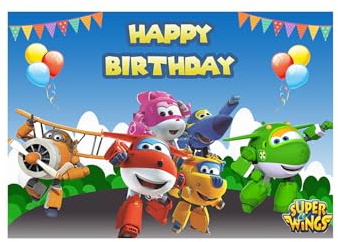 Decoration Fete Anniversaire Super Wings Ballons Anniversaire Super Wings Fond Photographie Super Wings Banniere Toile de Fond Super Wings Toile de Fond Photo Fete Super Wings Toile Decor Photo