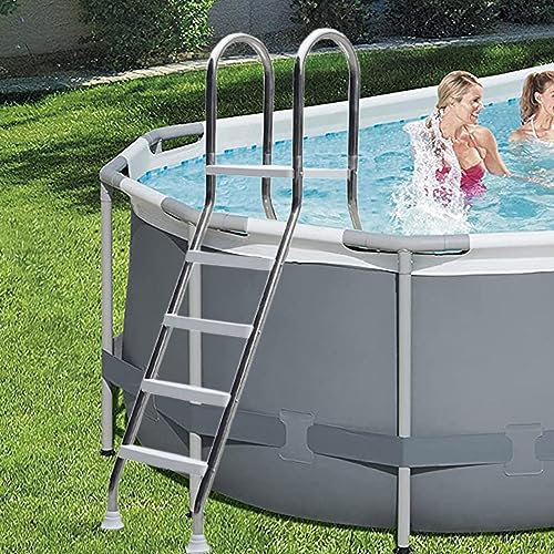 BOTOWI Scala per Piscina in Acciaio Inossidabile 304 Scala a gradini di Ingresso per Piscina da 52 con 4 gradini Antiscivolo sicuri per Piscine Esterne Fuori Terra, Cucina Interna per Adulti
