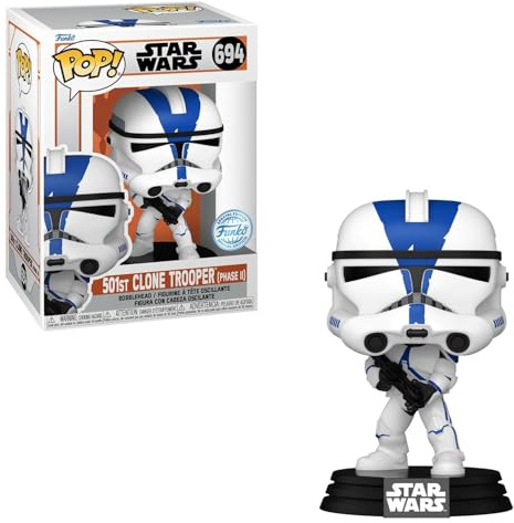 Funko 76682 Pop! Star Wars: The Mandalorian - 501st Clone Trooper Phase II (Special Edition) #694