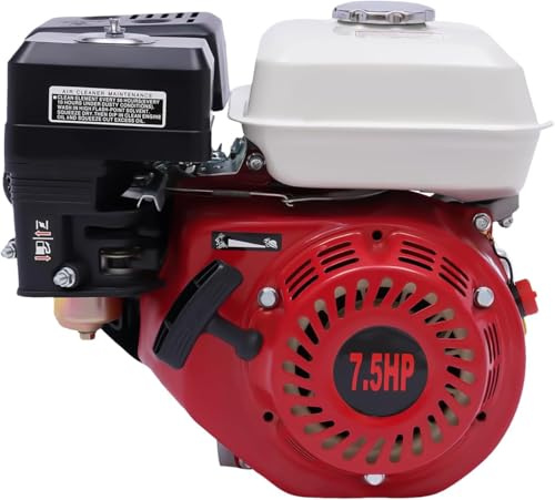 7,5 PS Benzinmotor 5100W 4 Takt Go Kart mit Motor Benzin 212ccm,für vielseitige Anwendungen Traktoren Hochdruckreiniger Mischer starke Leistung leiser Betrieb großer Tank