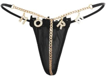 ACAOFQ Bauchkette, einfache Körperketten für Frauen, sexy Strass, Tanga, Stringtanga, Strings für Frauen, sexy Körperschmuck