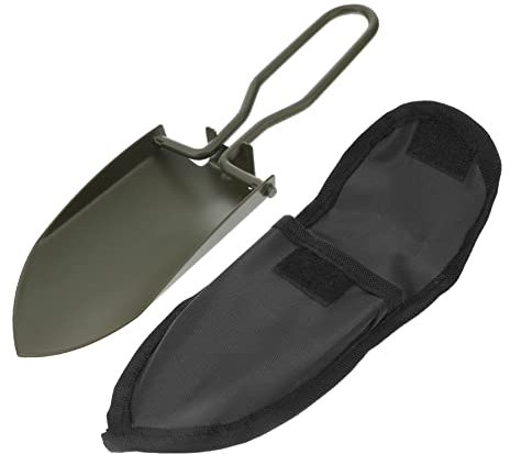 BESPORTBLE Pala Plegable De Jardín Inoxidable Pala para Exteriores con Bolsa De Almacenamiento Diseño Portátil