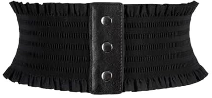 LuoAXINN Kummerbund Einfaches Design Damen elastischer breiter Bund Saum Dekoration Kummerbund Damen Mantelgürtel for Frauen(Apricot)