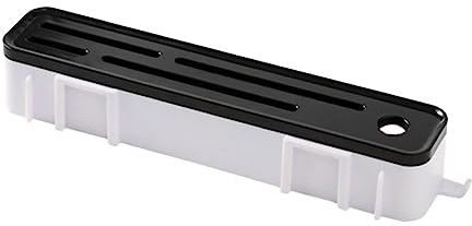 Ipetboom Supporto Da Cucina a Parete Portautensili e Porta Taglierino in Plastica Bianca, Senza Fori, Facile Da Installare, Organizer Compatto Per Utensili Da Cucina e Taglieri, Per Casa e Bar