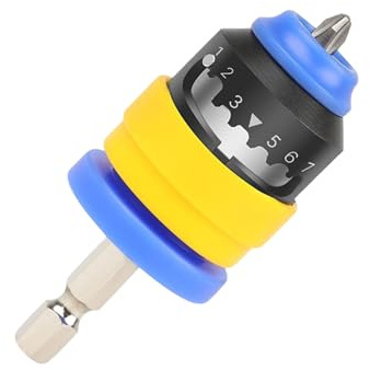 Portabrocas Para Taladro - Soporte Ajustable De 7 Niveles Para Profundidad De Atornillado | Adaptador Hexagonal Para Taladros Eléctricos De Taller Y Paneles De Yeso