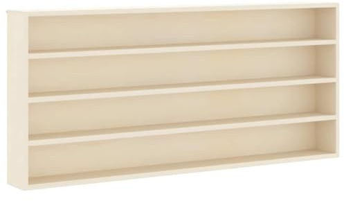 SDWEHBJ Sammlervitrine mit 4 Fächern, Hängevitrine, Vitrinenschrank, Schaukasten für Schlafzimmer, Wohnzimmer, Arbeitszimmer, Braun 80x8,5x36 cm Sperrholz