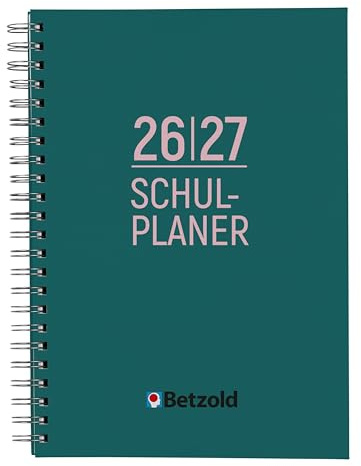 Betzold Design Lehrerkalender 2026/2027 DIN A4 Ringbuch - Schulplaner, Schuljahr-Organizer