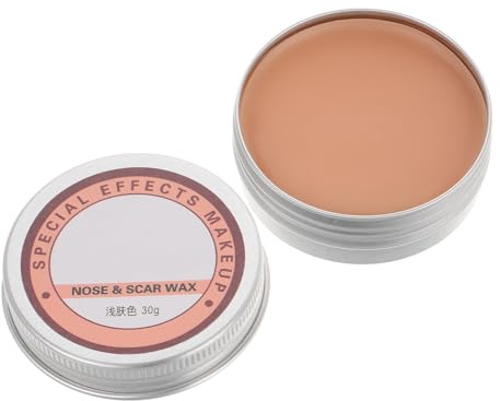 ULTECHNOVO Cera para Maquillaje de Halloween y Crear Cicatrices Falsas Efecto Realista y Fácil Aplicación , Cera para Modelar Tejido para Maquillaje Teatral