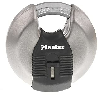 Master Lock M50XKADCCSEN Padlock, Magnum Stainless Steel Discus Lock, 3-1/8 in. Wide, M50XD