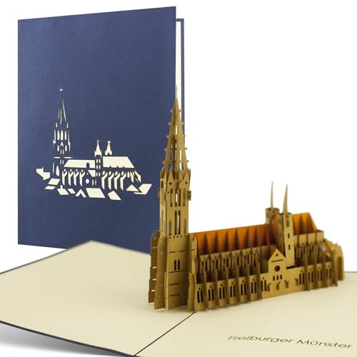 Diese-Klappkarten 3D Pop Up Karte Reisegutschein - Geschenk Verpackung für Reisegutschein mit Umschlag - 3D PopUp Geschenk Karte für eine Reise - Geschenkkarte mit Motiv